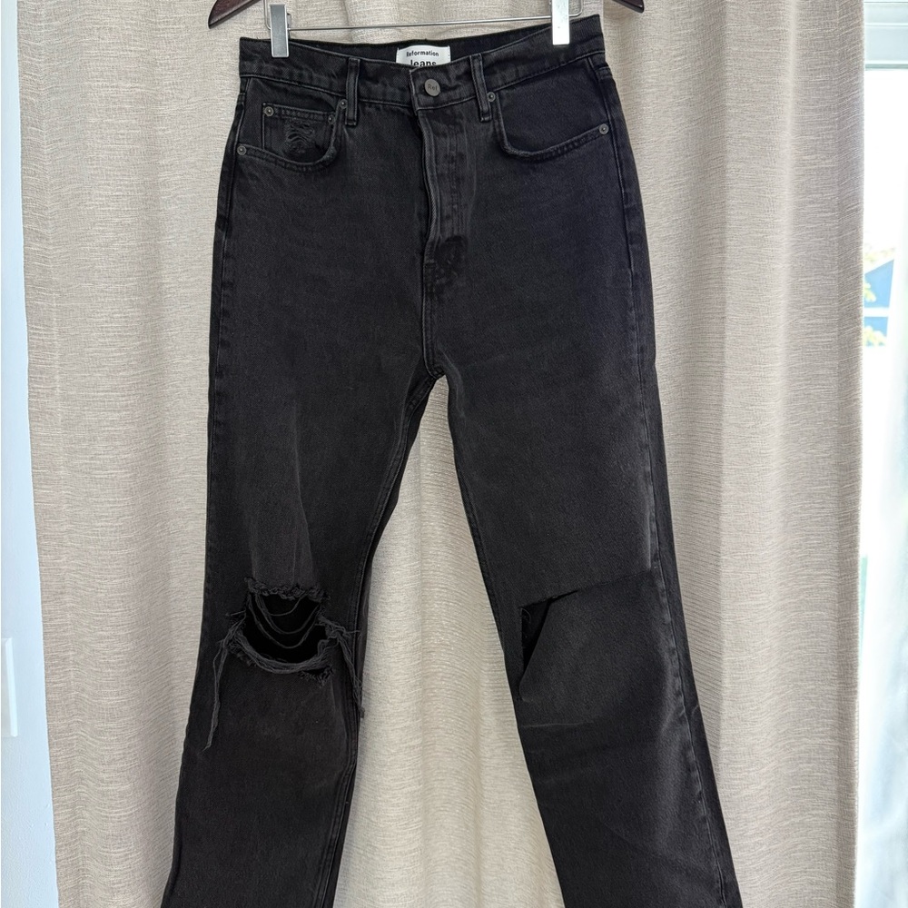 Reformation Cynthia High Rise Straight Jeans
